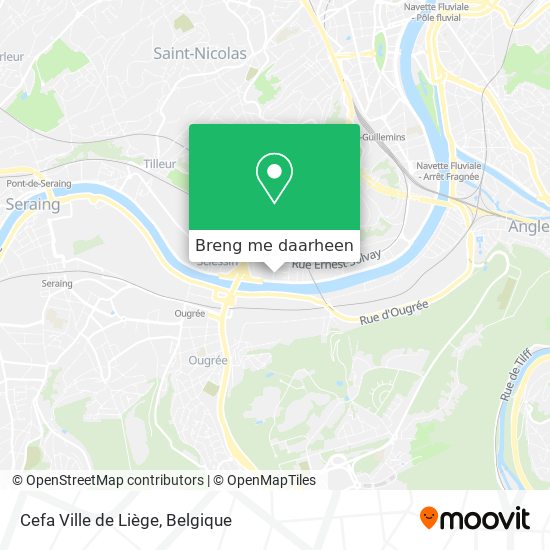 Cefa Ville de Liège kaart