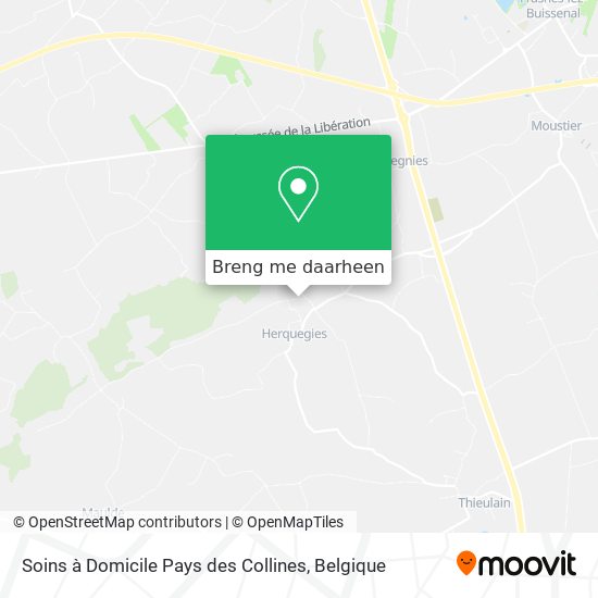 Soins à Domicile Pays des Collines kaart