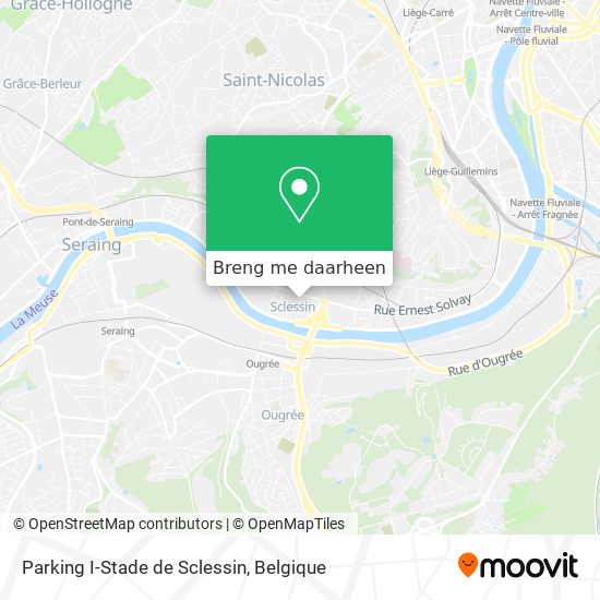 Parking I-Stade de Sclessin kaart