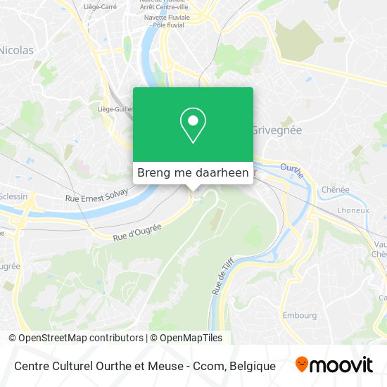Centre Culturel Ourthe et Meuse - Ccom kaart