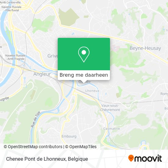 Chenee Pont de Lhonneux kaart