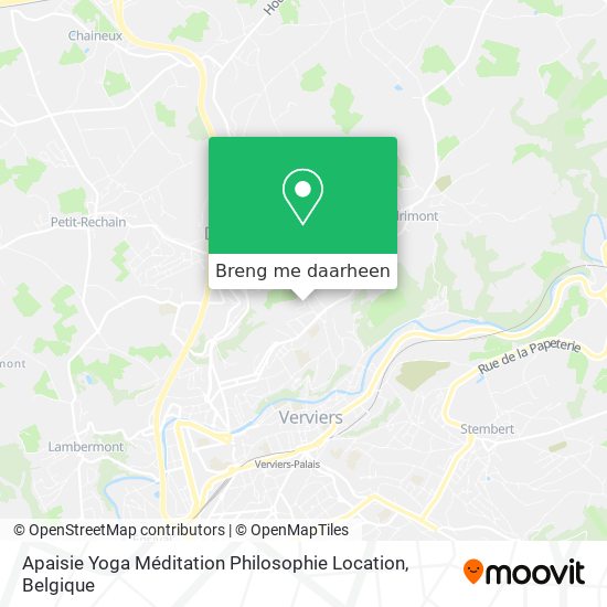 Apaisie Yoga Méditation Philosophie Location kaart