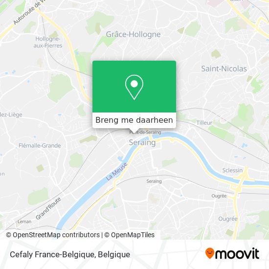 Cefaly France-Belgique kaart