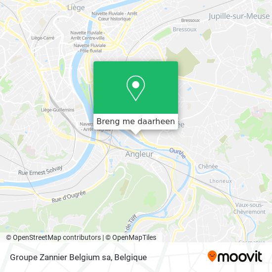 Groupe Zannier Belgium sa kaart