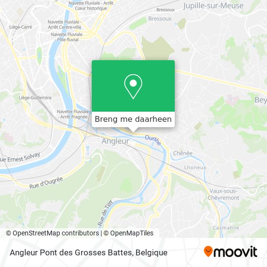 Angleur Pont des Grosses Battes kaart