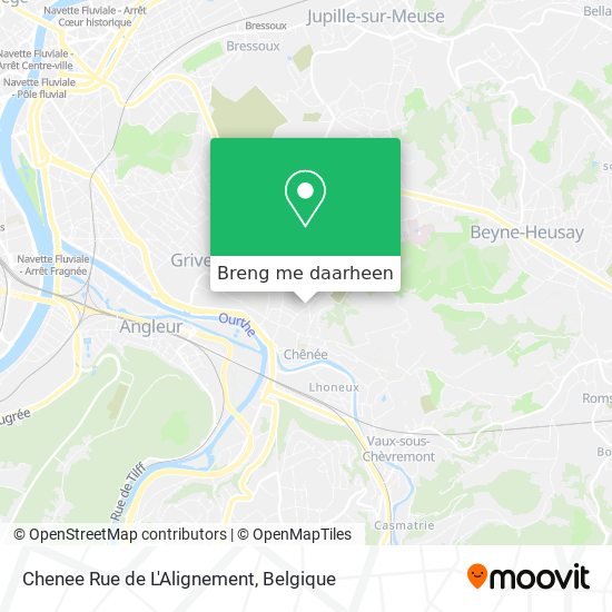 Chenee Rue de L'Alignement kaart