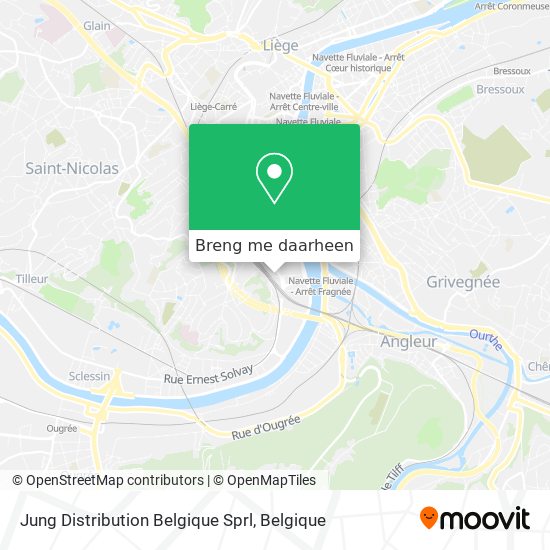 Jung Distribution Belgique Sprl kaart