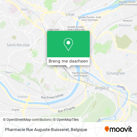 Pharmacie Rue Auguste-Buisseret kaart