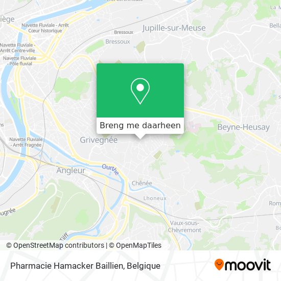 Pharmacie Hamacker Baillien kaart