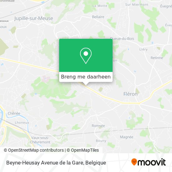 Beyne-Heusay Avenue de la Gare kaart