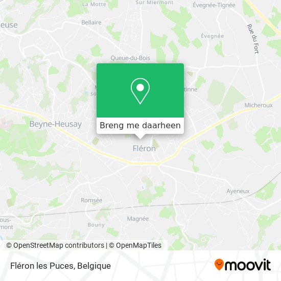 Fléron les Puces kaart
