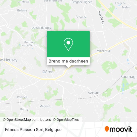 Fitness Passion Sprl kaart
