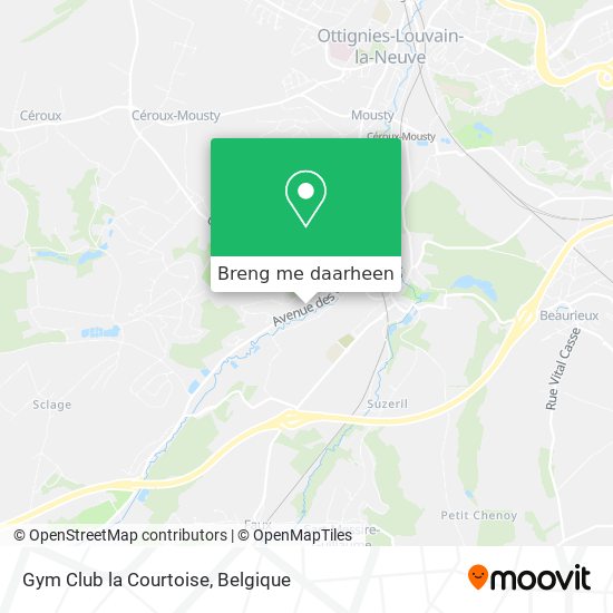 Gym Club la Courtoise kaart