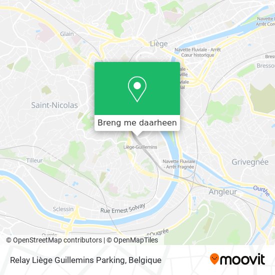 Relay Liège Guillemins Parking kaart