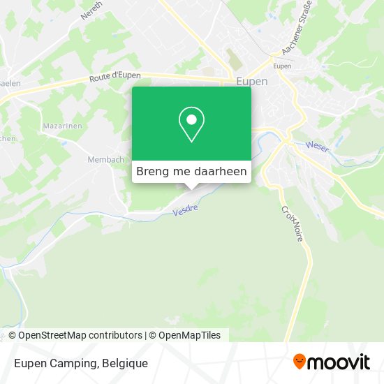 Eupen Camping kaart