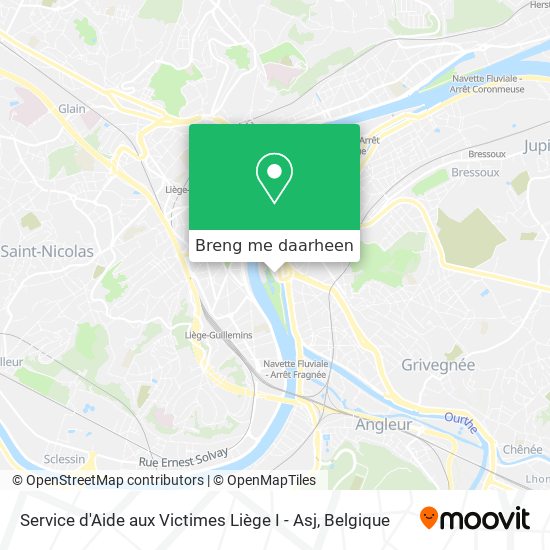 Service d'Aide aux Victimes Liège I - Asj kaart