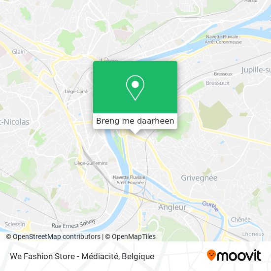We Fashion Store - Médiacité kaart