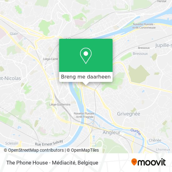 The Phone House - Médiacité kaart