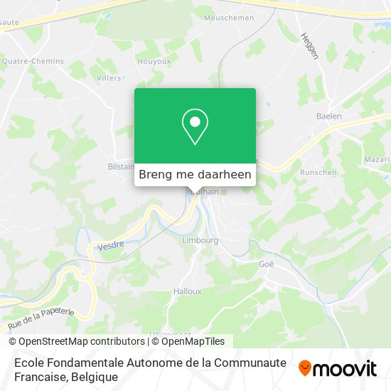 Ecole Fondamentale Autonome de la Communaute Francaise kaart