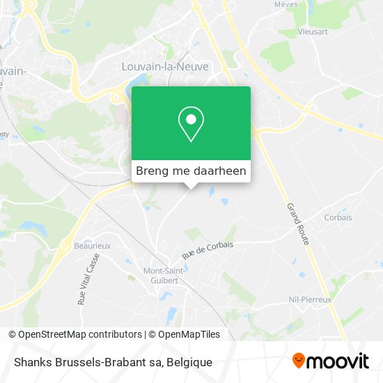 Shanks Brussels-Brabant sa kaart