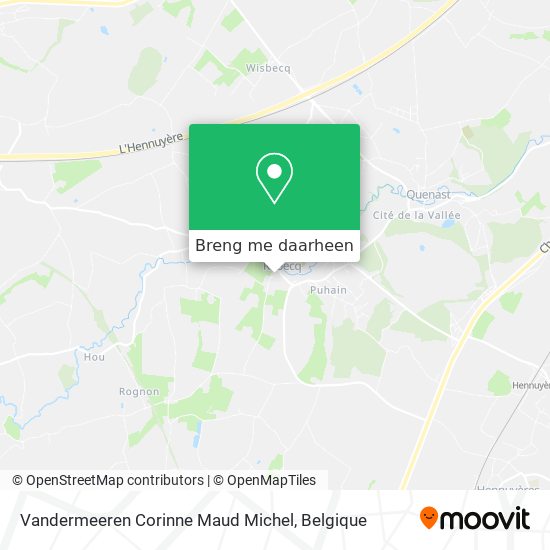 Vandermeeren Corinne Maud Michel kaart