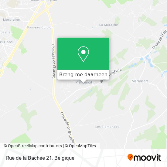 Rue de la Bachée 21 kaart