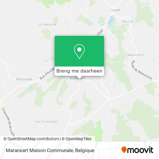 Maransart Maison Communale kaart