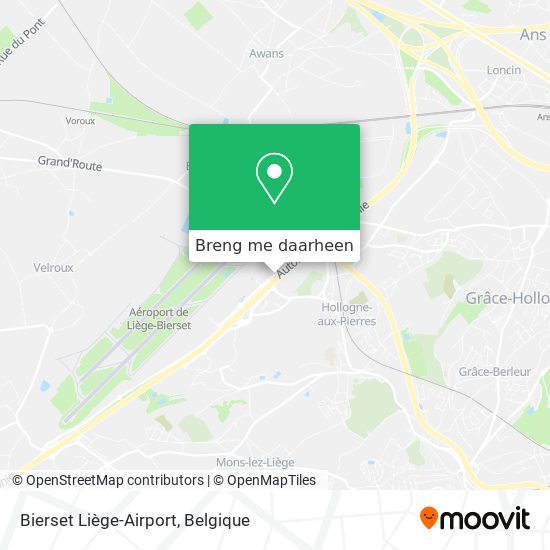 Bierset Liège-Airport kaart