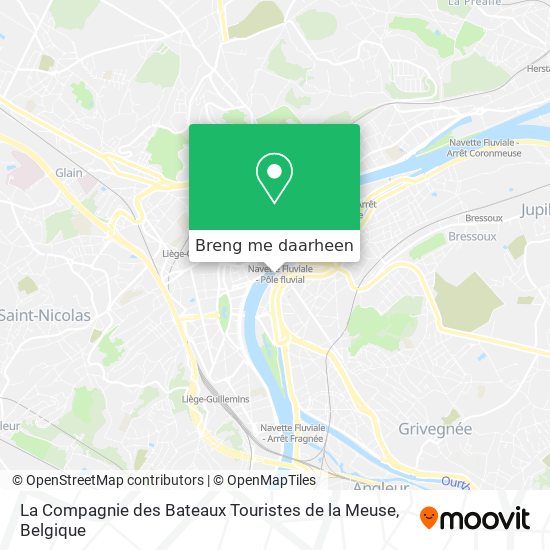 La Compagnie des Bateaux Touristes de la Meuse kaart