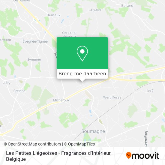 Les Petites Liégeoises - Fragrances d'Intérieur kaart