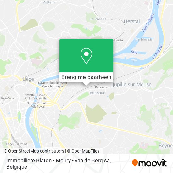 Immobiliere Blaton - Moury - van de Berg sa kaart