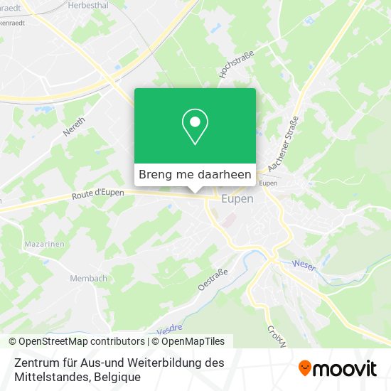 Zentrum für Aus-und Weiterbildung des Mittelstandes kaart