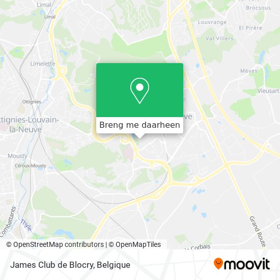James Club de Blocry kaart
