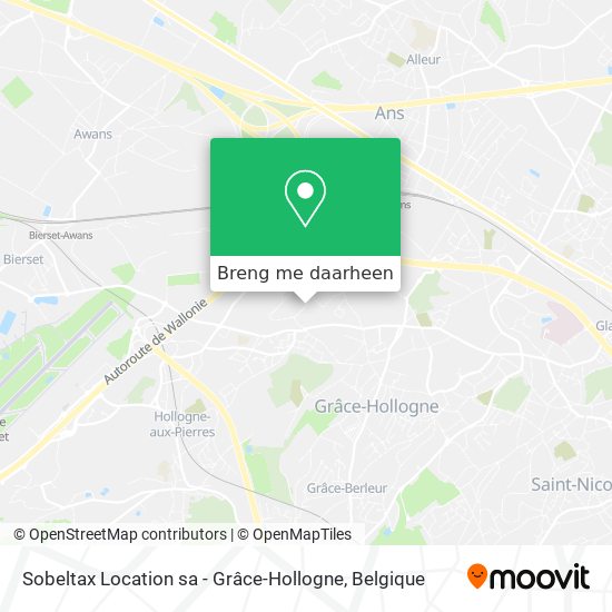 Sobeltax Location sa - Grâce-Hollogne kaart