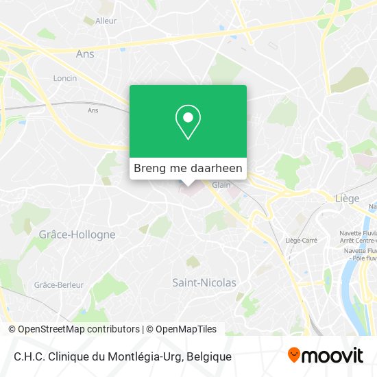 C.H.C. Clinique du Montlégia-Urg kaart