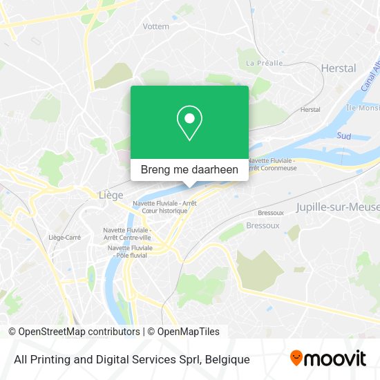 All Printing and Digital Services Sprl kaart