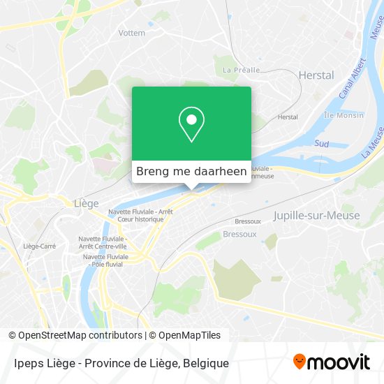 Ipeps Liège - Province de Liège kaart