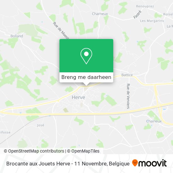 Brocante aux Jouets Herve - 11 Novembre kaart