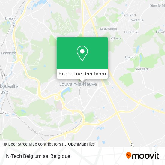 N-Tech Belgium sa kaart