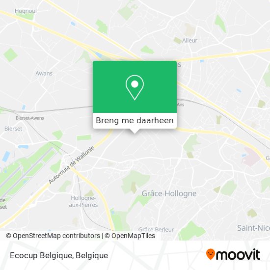 Ecocup Belgique kaart
