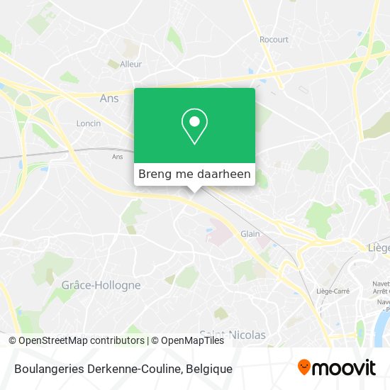 Boulangeries Derkenne-Couline kaart