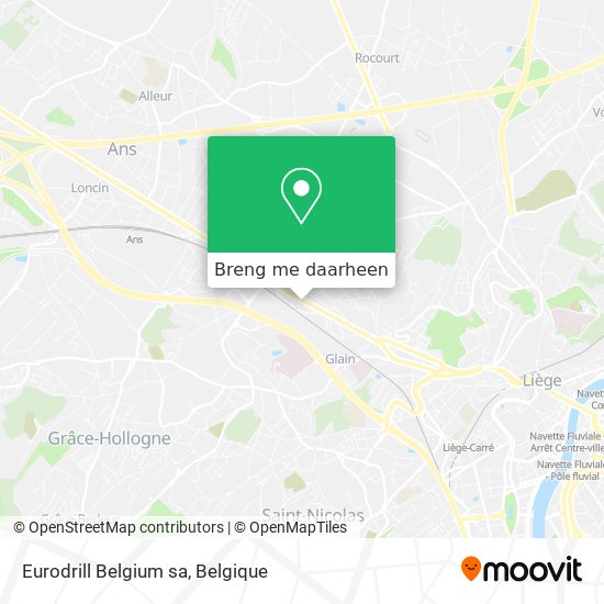 Eurodrill Belgium sa kaart