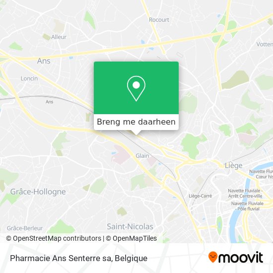Pharmacie Ans Senterre sa kaart