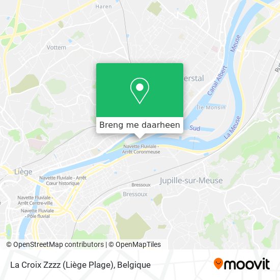 La Croix Zzzz (Liège Plage) kaart