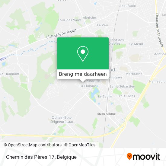 Chemin des Pères 17 kaart