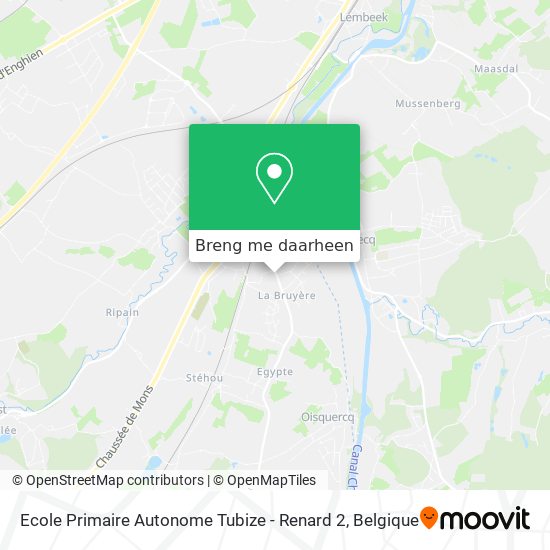 Ecole Primaire Autonome Tubize - Renard 2 kaart