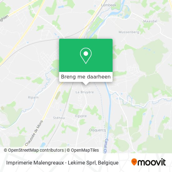 Imprimerie Malengreaux - Lekime Sprl kaart