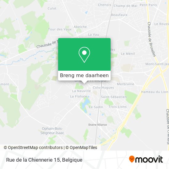 Rue de la Chiennerie 15 kaart