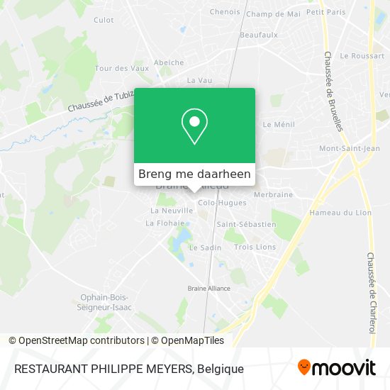 RESTAURANT PHILIPPE MEYERS kaart