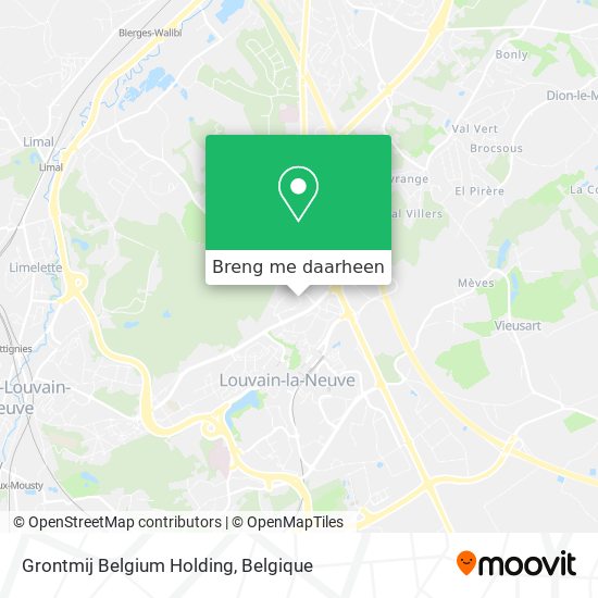 Grontmij Belgium Holding kaart